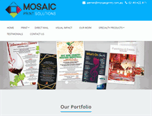 Tablet Screenshot of mosaicprint.com.au